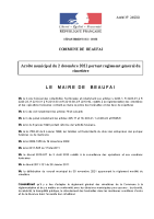 Réglement cimetiere – Arrété 2021